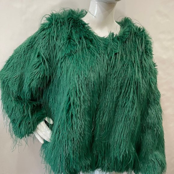 Faux Fur Shaggy Jacket Coat - Picture 2 of 2